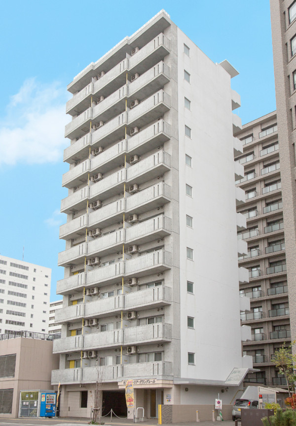 北海道札幌市中央区の家具付きウィークリー・マンスリーマンション「エクスフラッツ大通EAST」外観画像