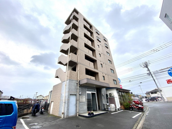 鷹ノ子駅(伊予鉄道横河原線)のマンスリーマンション「愛媛マンスリー松山市鷹子駅前」外観画像