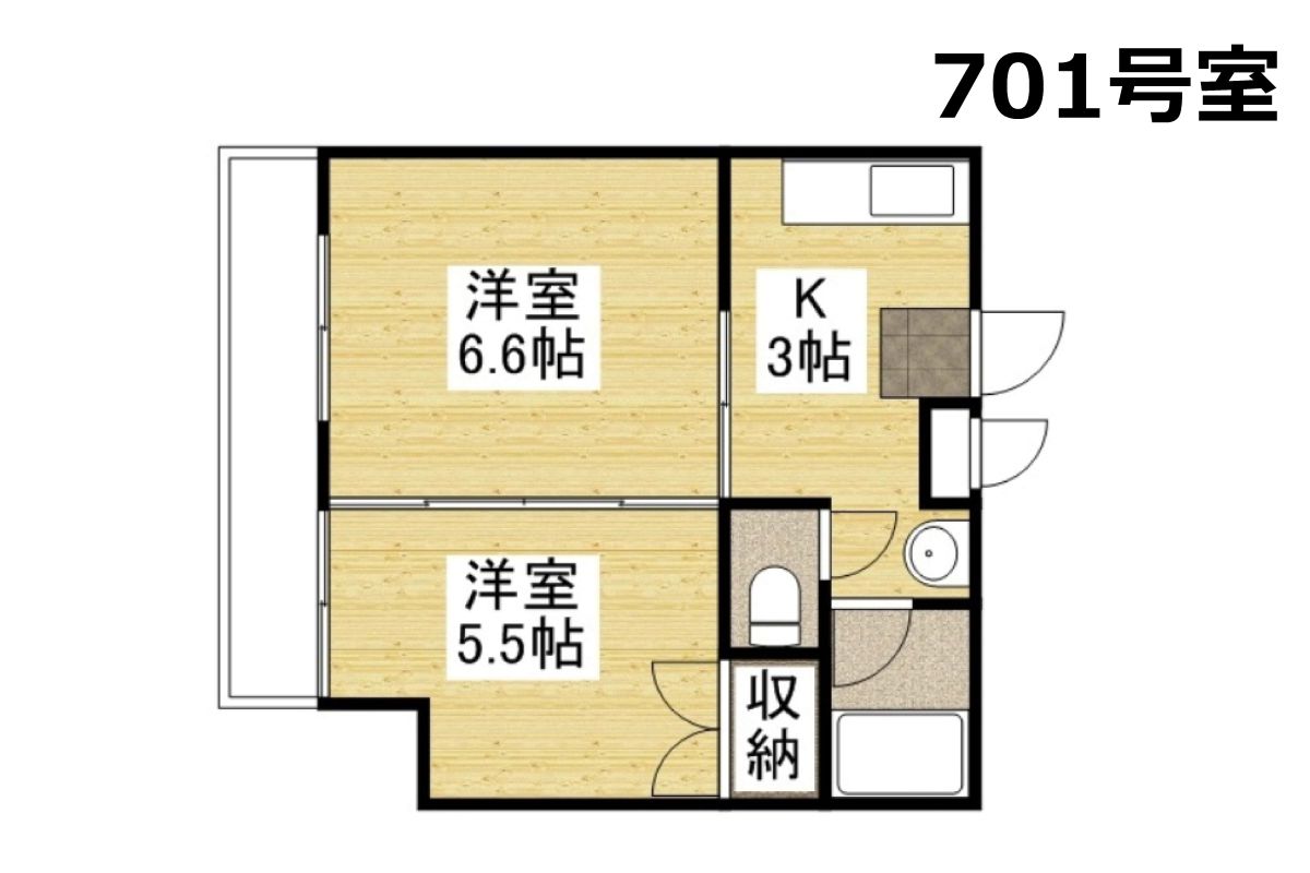 2Kのとても広い間取りのお部屋ですので、お子様連れのご家族や複数名のご利用にもオススメのお部屋です♪また、JR宇野線大元駅から徒歩10分の好立地ですのでお車をご利用されない方でも安心ですね^^防犯カメラやオートロックも完備しておりますので女性やお子様にも安心してご利用頂けます。