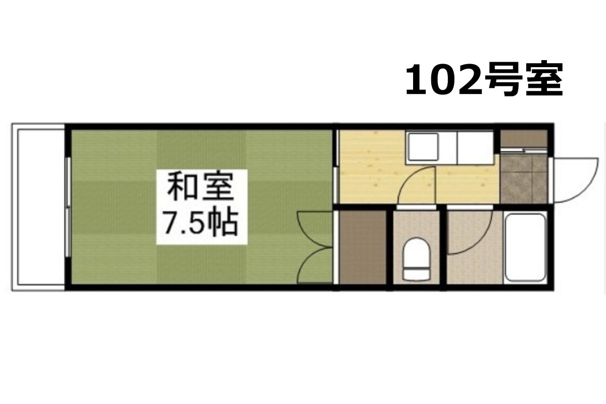 Kマンスリー倉敷平成病院前 倉敷駅前 102 No No 倉敷市のウィークリーマンション マンスリーマンション 情報 岡山 倉敷ウィークリードットコム