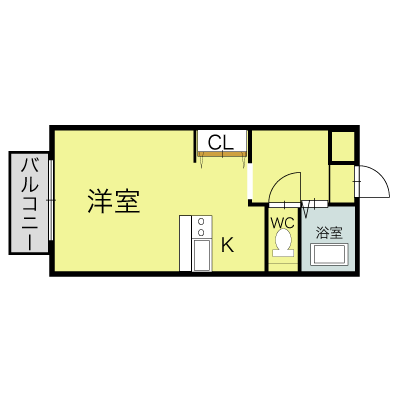 使いやすい形の間取りです。