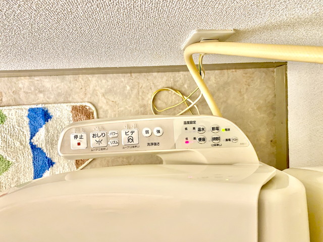 ウォシュレット付きです。快適に生活をお送りいただけます。