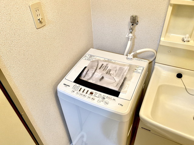 洗濯機、洗濯用洗剤もご用意しております。すぐにでもご利用可能です。