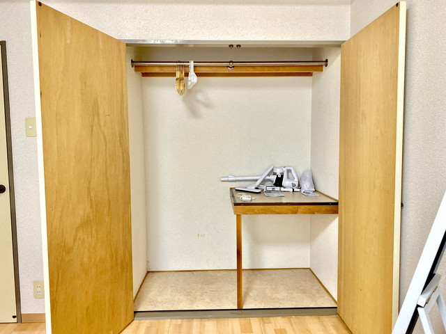 クローゼット完備、使いやすいです。