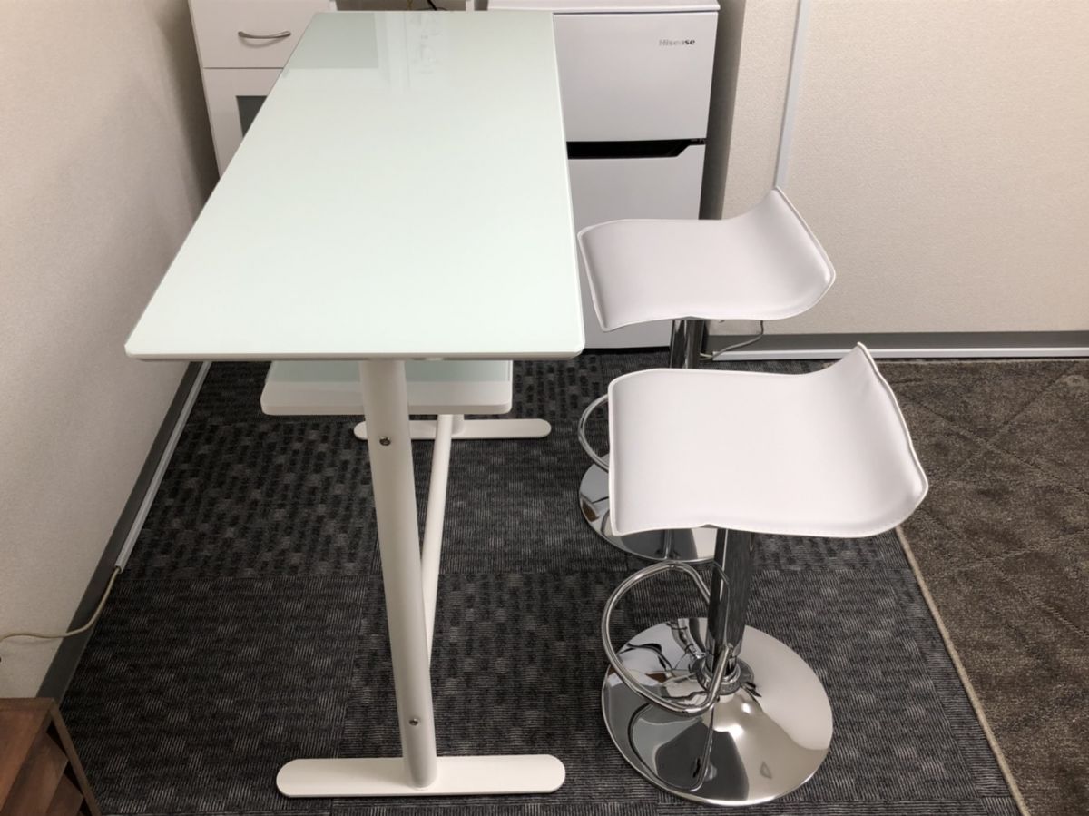 カウンターテーブル イス2脚