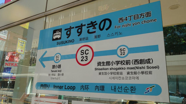 市電すすきの停留所