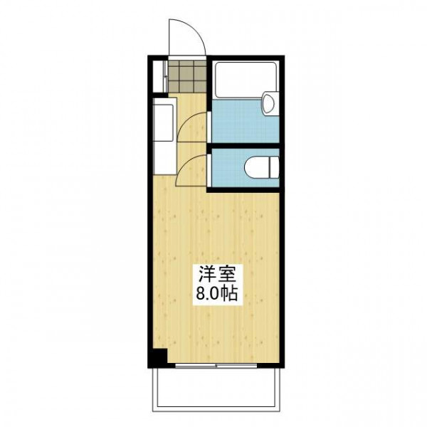 バストイレセパレートのお部屋となります。