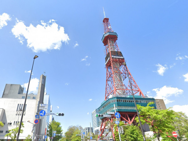 「さっぽろテレビ塔」まで徒歩12分(900m)!