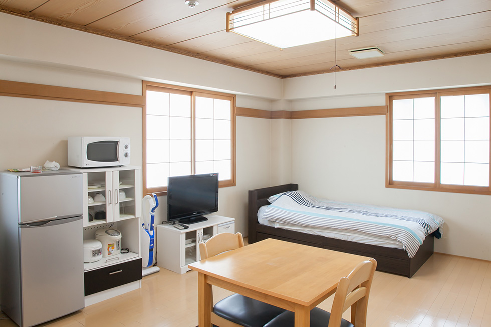 2名利用の場合はお布団をご用意します。
