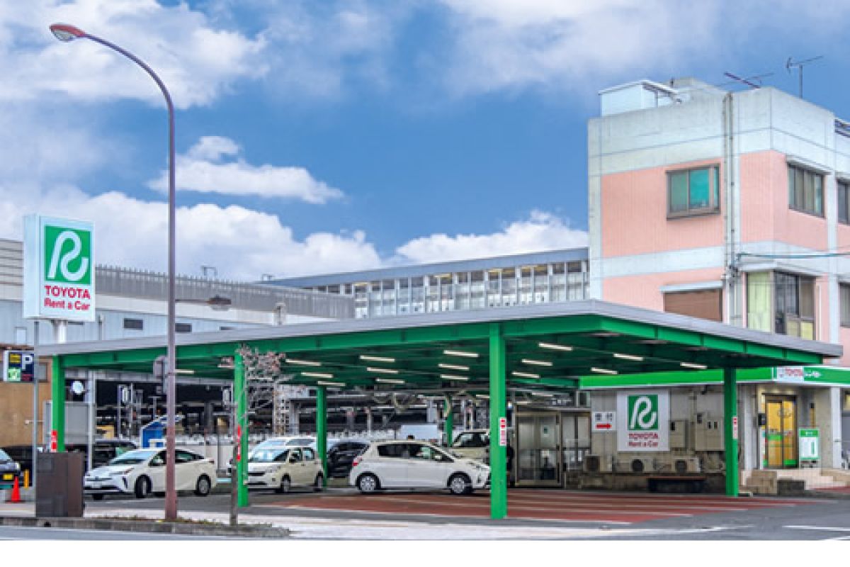 トヨタレンタリース岡山岡山駅西口店まで徒歩4分、300m。ビジネス、観光に抜群の立地。岡山人気ウィークリーマンション。