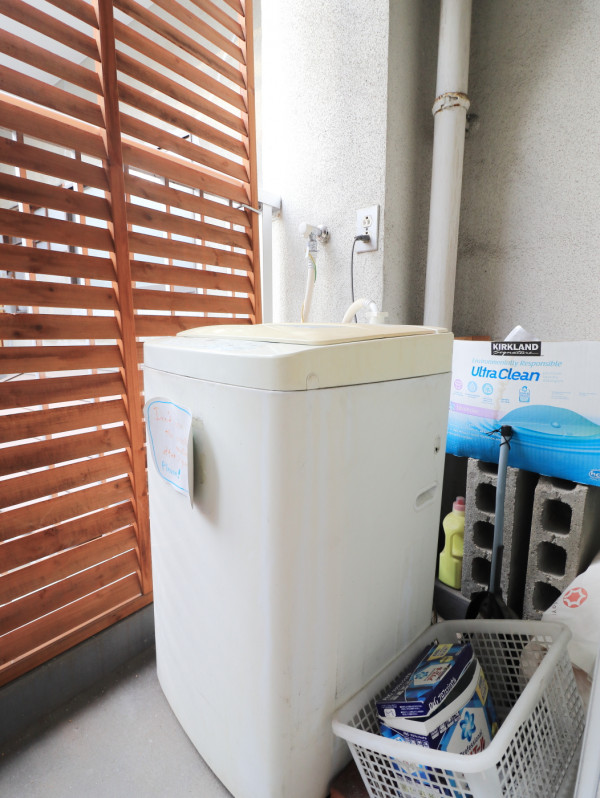 屋外洗濯機